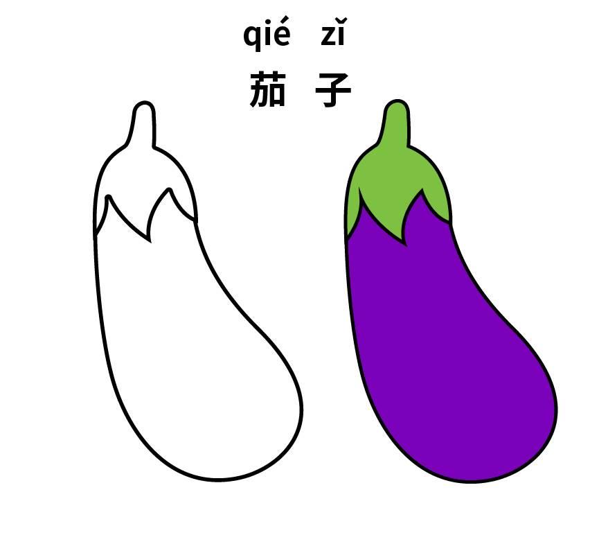 蔬菜简笔画 蔬菜简笔画图片带颜色