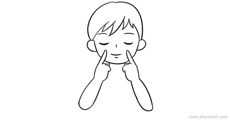 保护眼睛儿童画怎么画 保护眼睛简笔画顺序