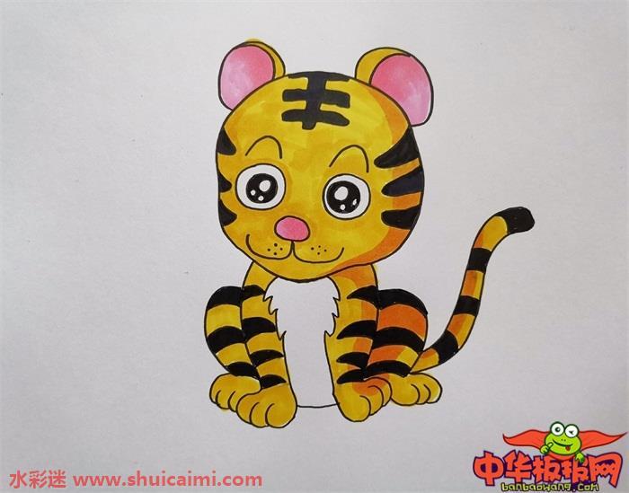 老虎怎么画 老虎简笔画步骤图