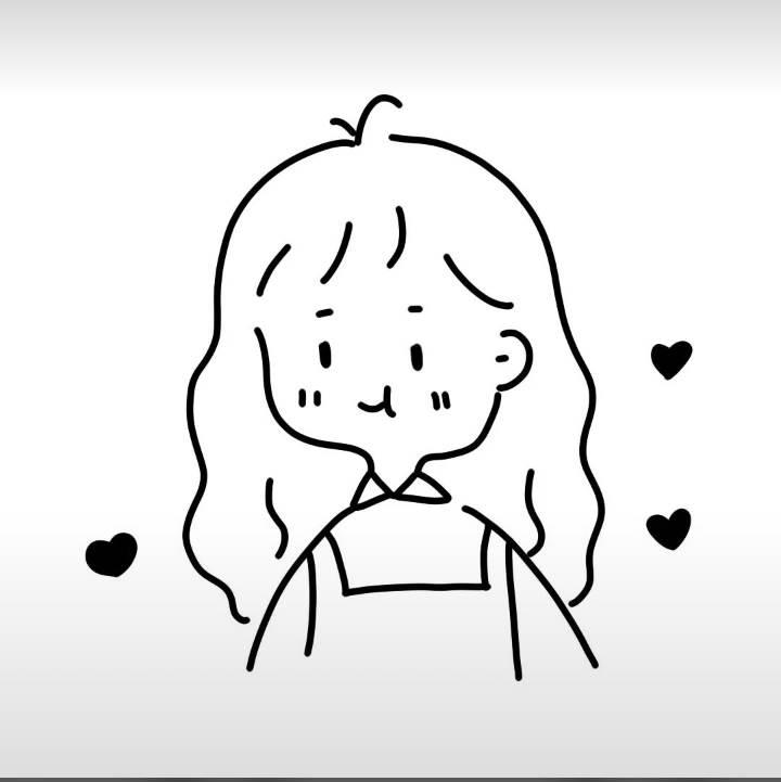 自画像简笔画女生 自画像简笔画女生全身