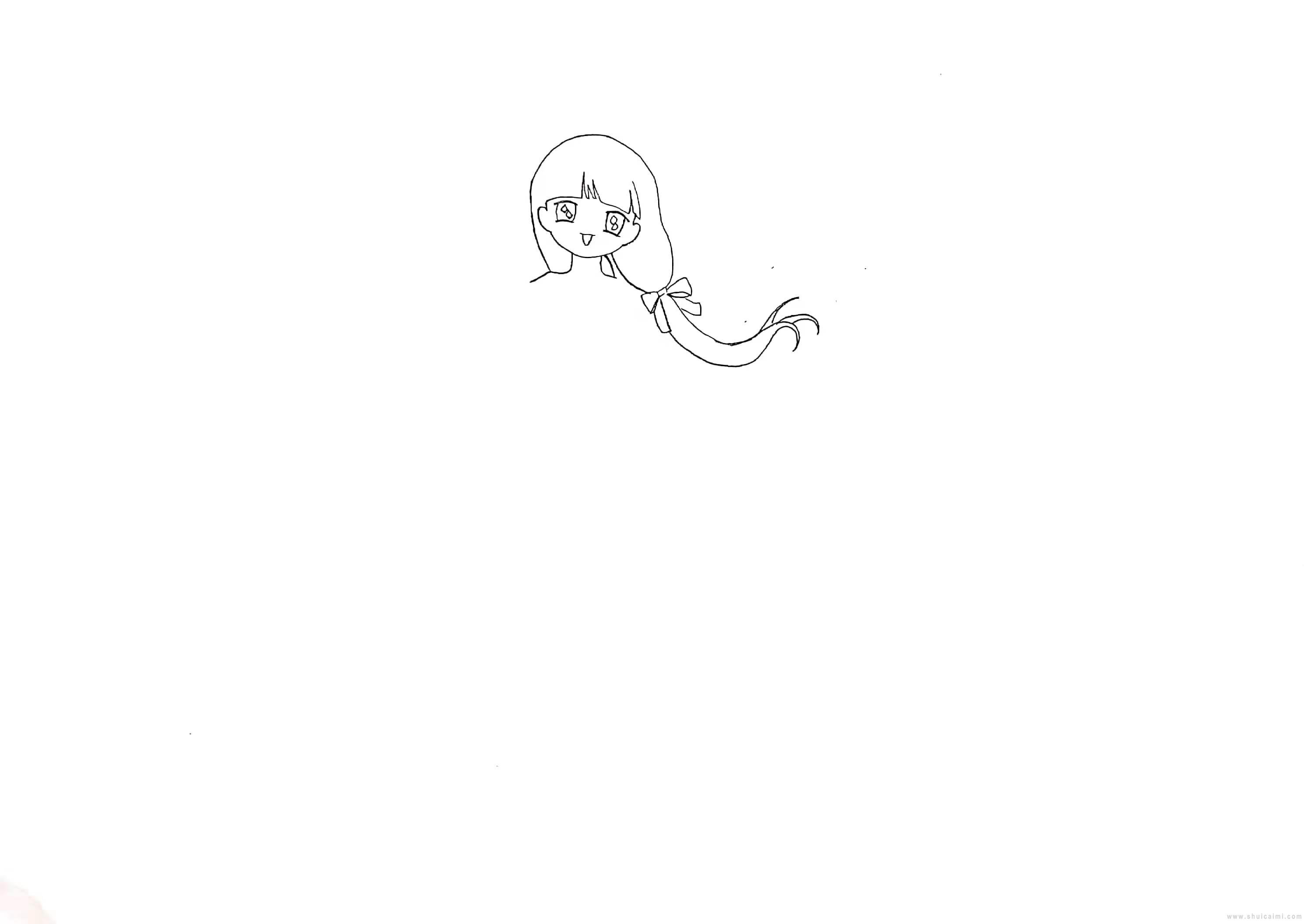 动漫少女简笔画怎么画 动漫少女简笔画简单
