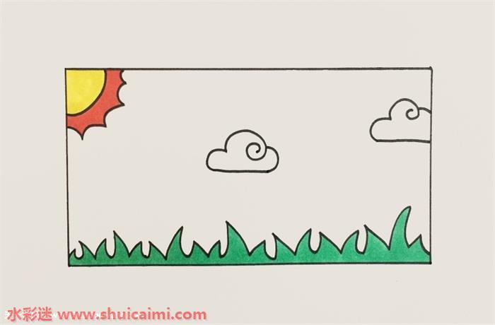 天空怎么画 天空简笔画简单彩色
