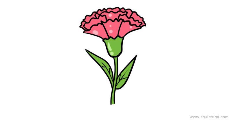 康乃馨儿童画怎么画 康乃馨简笔画图片大全
