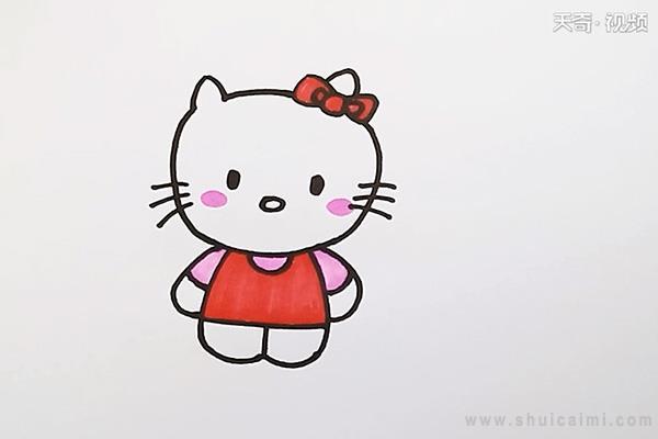 哈喽kitty简笔画怎么画 哈喽kitty简笔画图片大全