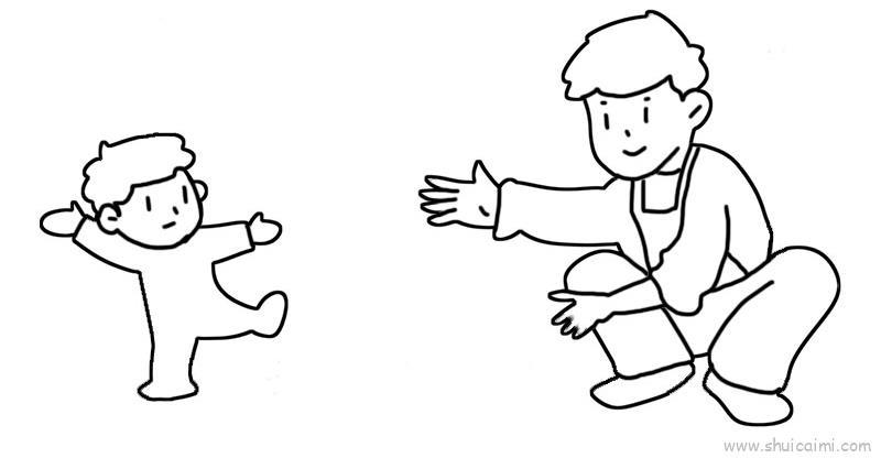 父亲节儿童画怎么画 父亲节简笔画步骤