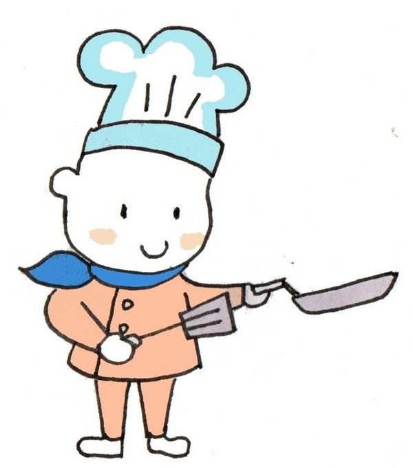 厨师简笔画图片大全 厨师简笔画图片大全颜色可爱