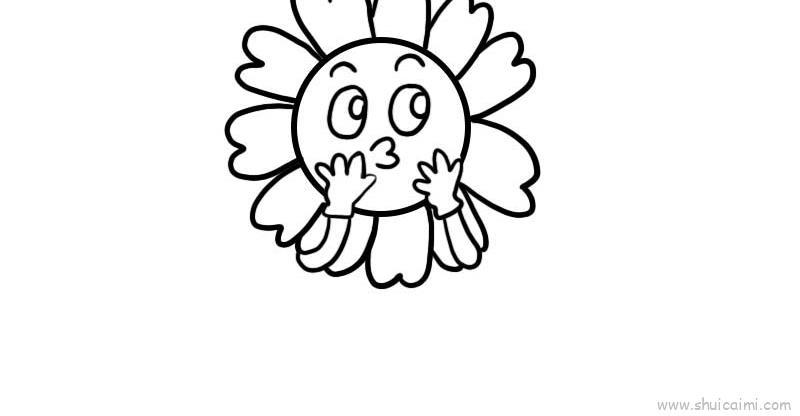向日葵宝宝儿童画怎么画 向日葵宝宝简笔画画法