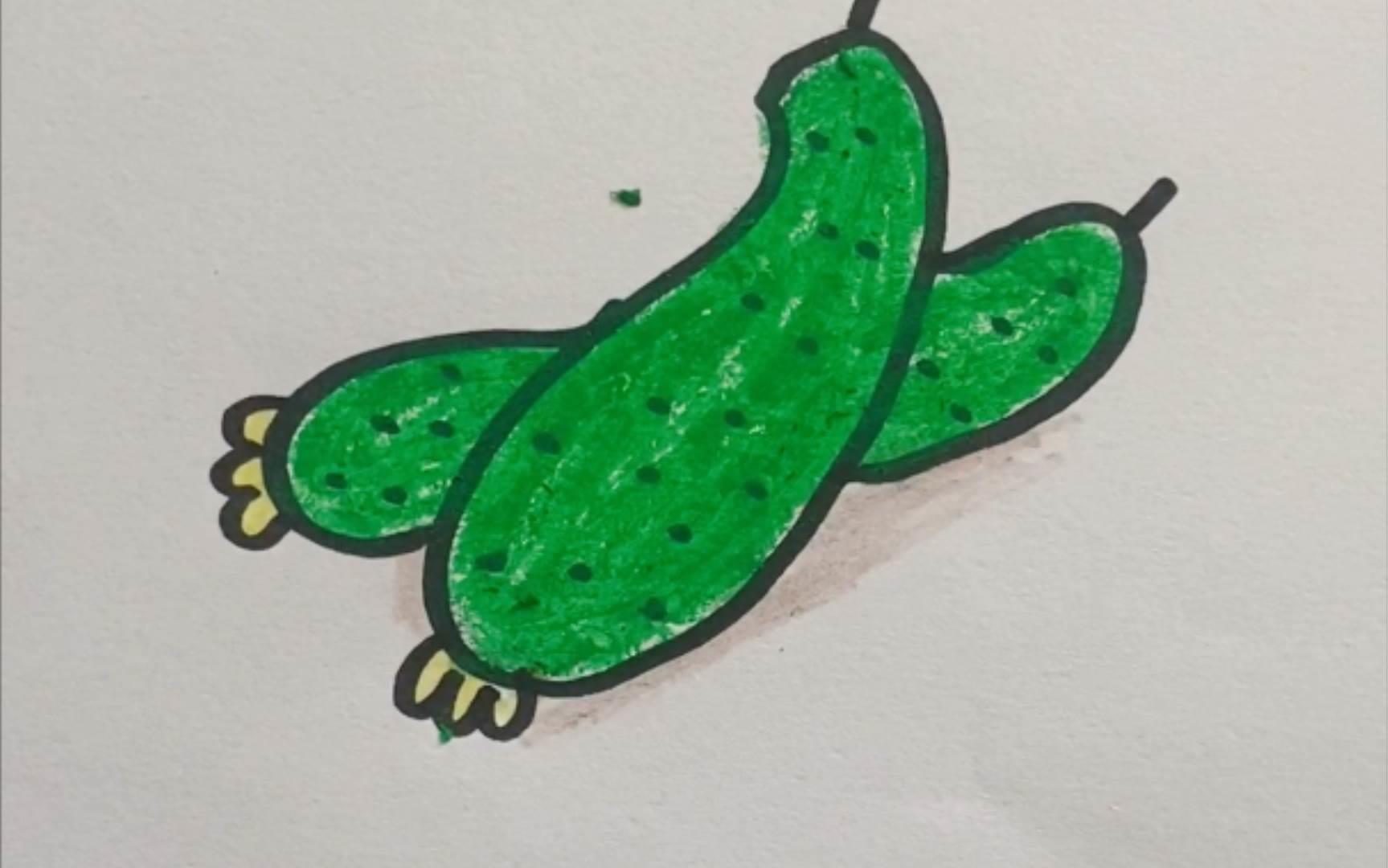 黄瓜简笔画 黄瓜简笔画怎么画