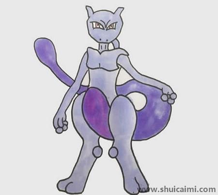 超梦儿童简笔画