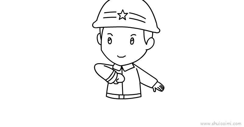 消防员儿童画怎么画 消防员简笔画好看
