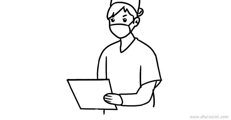抗疫医生教程儿童画怎么画 抗疫医生教程简笔画步骤