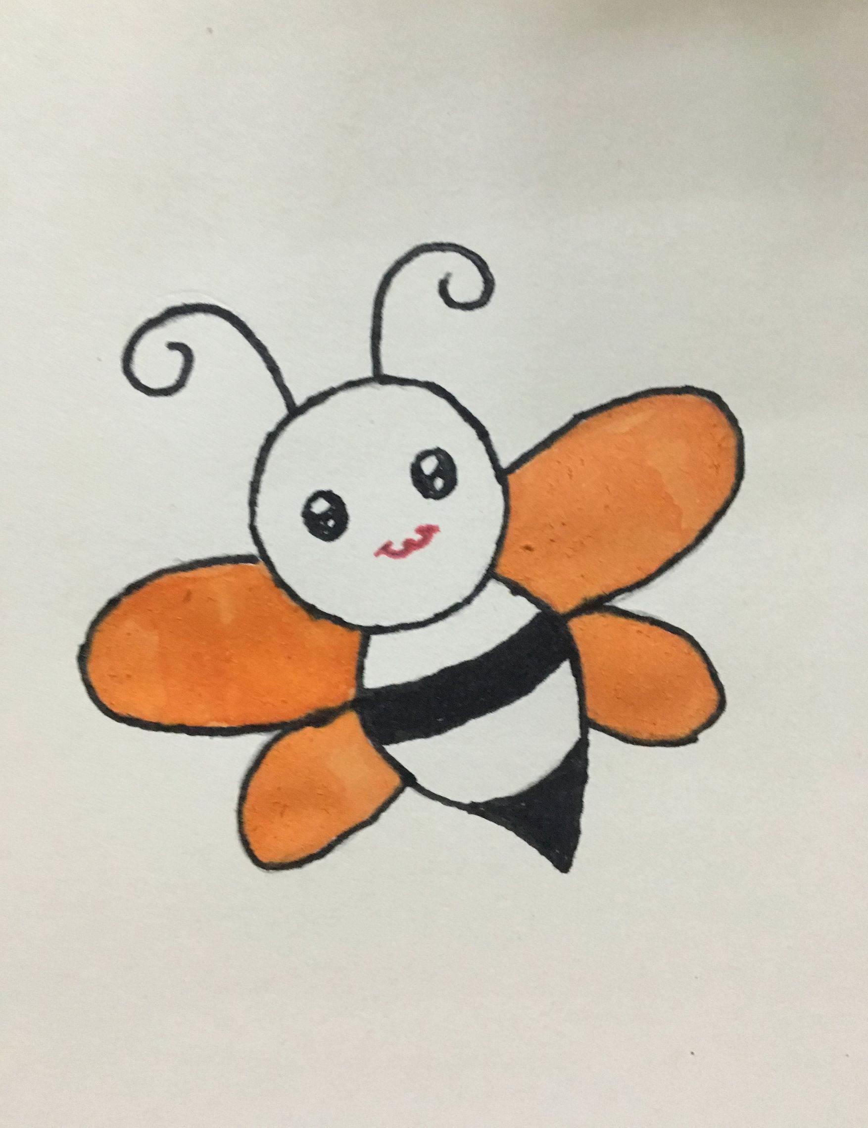 蜜蜂简笔画图片大全 勤劳的小蜜蜂简笔画图片大全