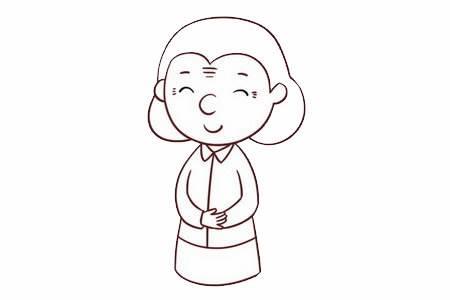 奶奶简笔画 奶奶简笔画头像