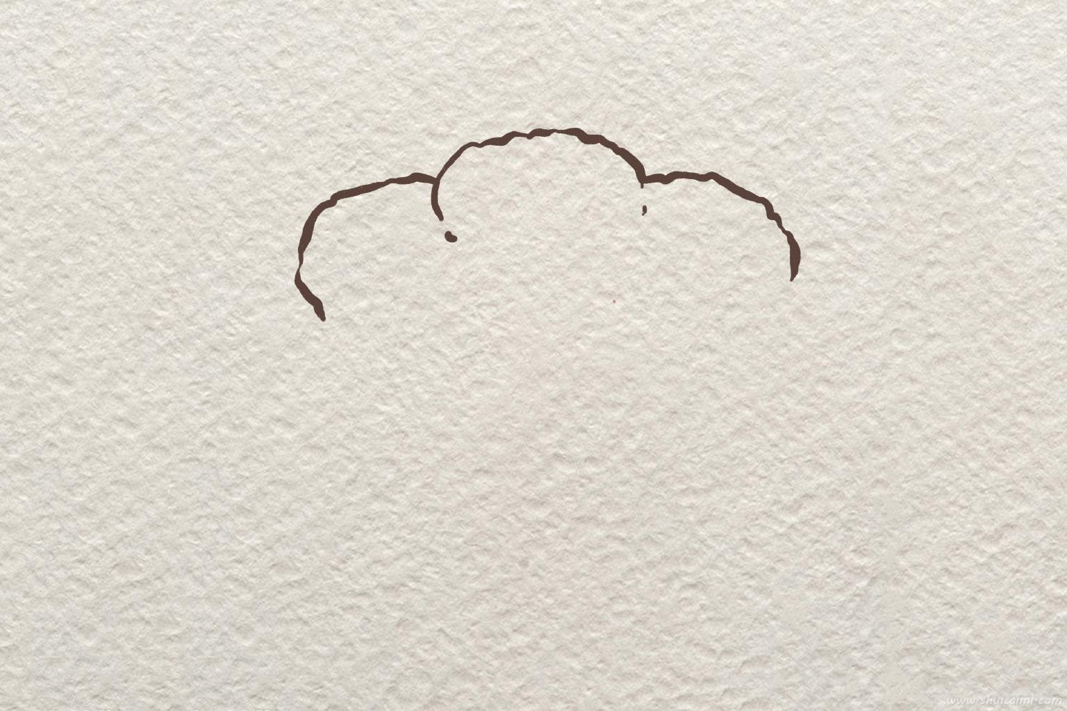 可爱的卡通西兰花简笔画绘画上色教程