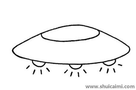 飞碟儿童简笔画