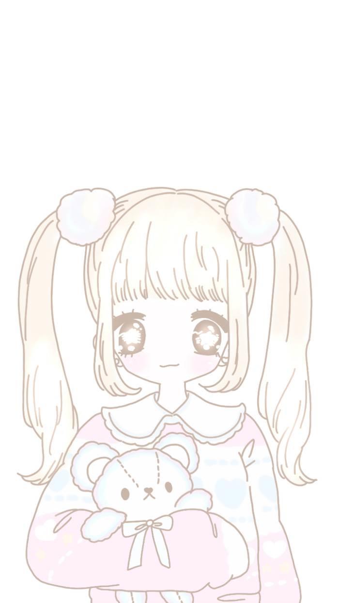 萝莉简笔画 可爱的小女孩图片