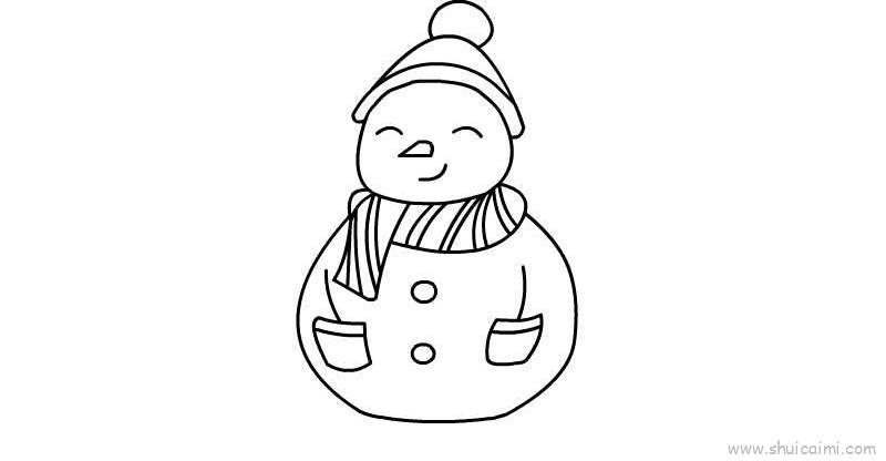 雪人宝宝儿童画怎么画 雪人宝宝简笔画图片大全