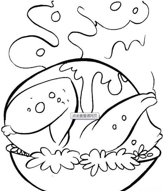 感恩节简笔画 感恩节简笔画简单又漂亮