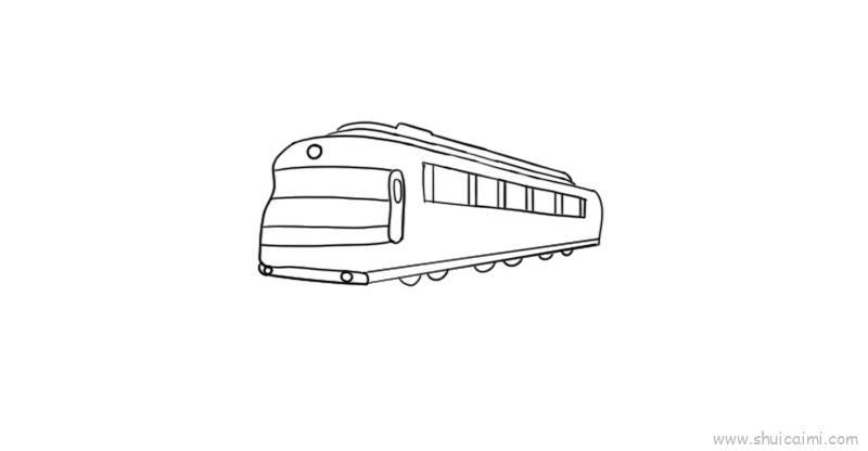 火车儿童画怎么画 火车简笔画步骤