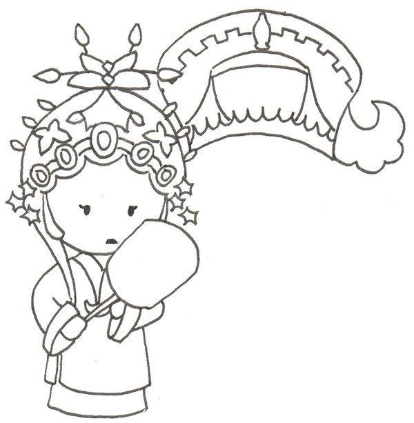 京剧演员的简笔画怎么画 京剧演员的简笔画画法