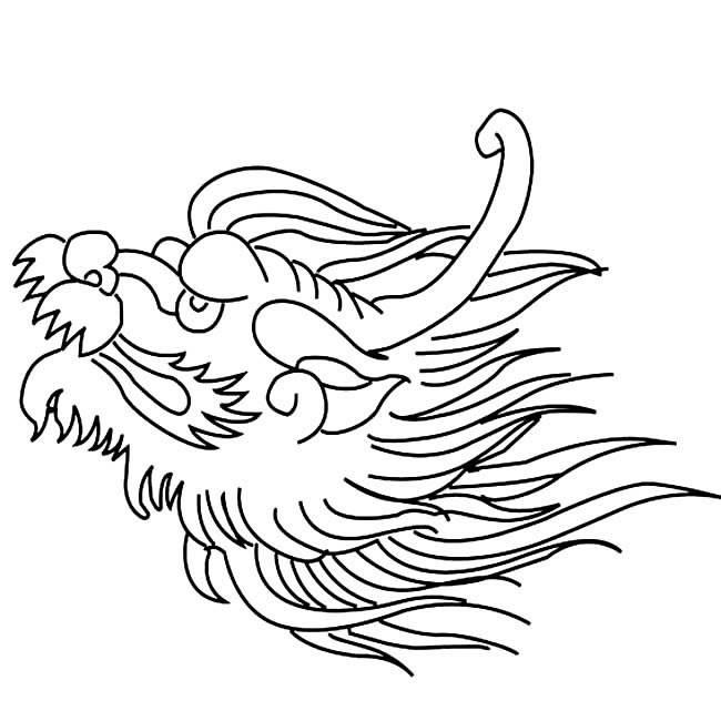 龙头简笔画 龙头简笔画图片