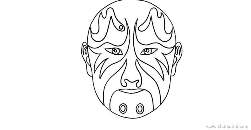 脸谱儿童画怎么画 脸谱简笔画简单又好看