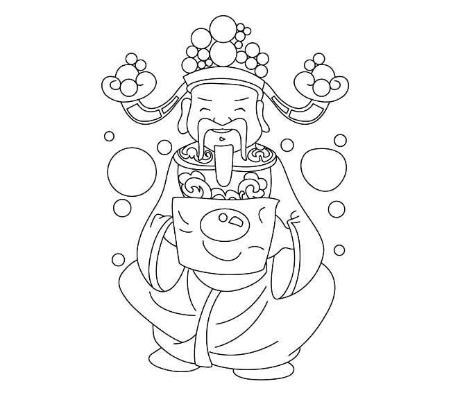 财神简笔画怎么画好看 财神简笔画怎么画好看图片