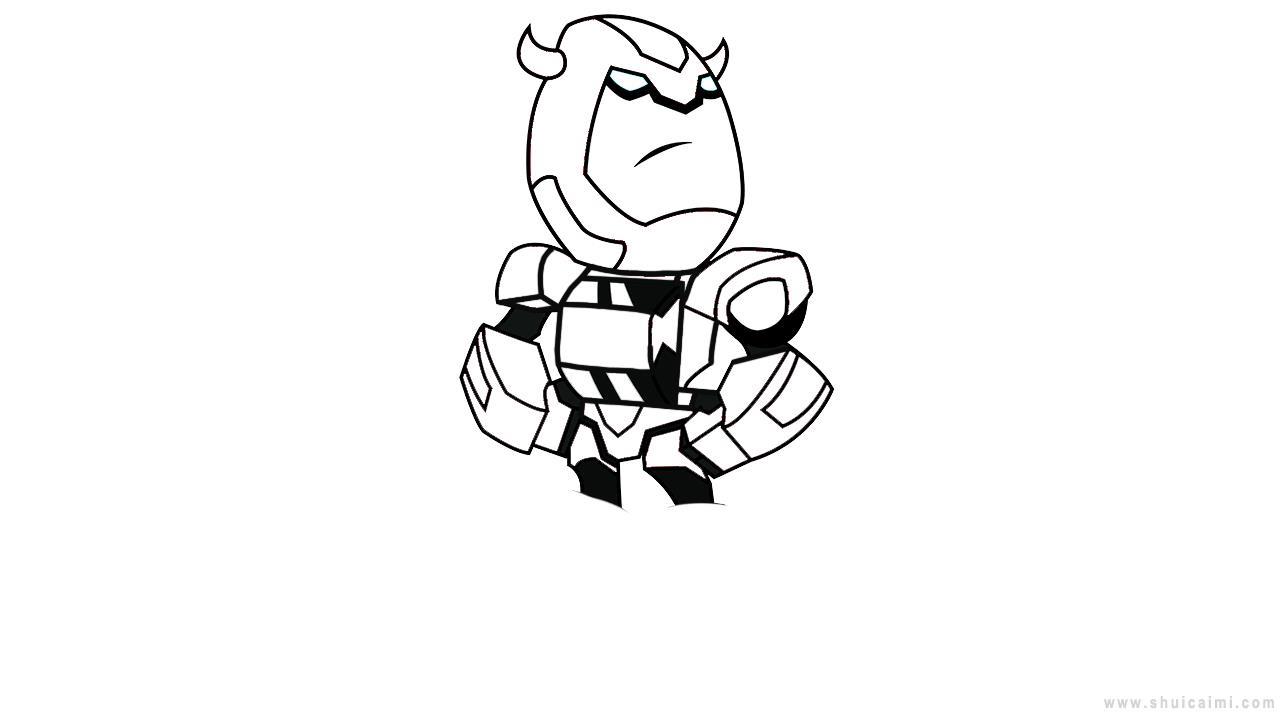 变形金刚简笔画怎么画 变形金刚简笔画图片
