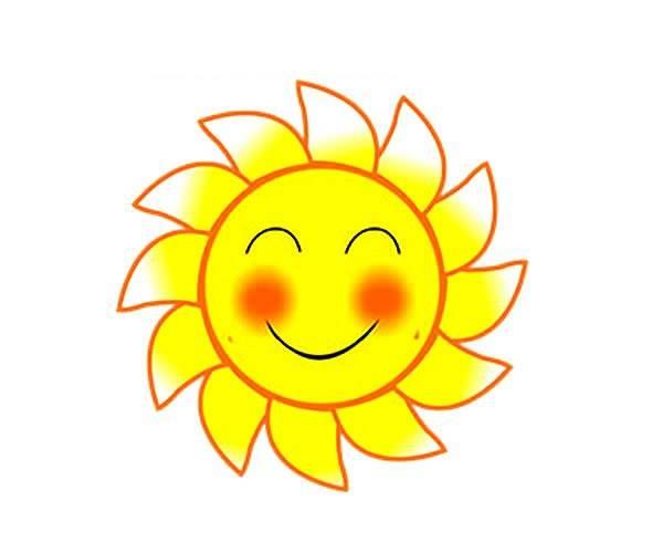 qq一个太阳简笔画 qq一个太阳简笔画图片