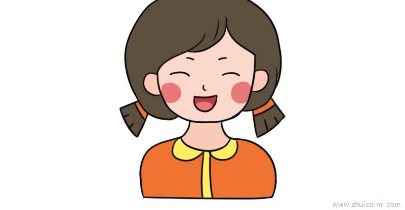 自画像女生儿童画怎么画 自画像女生简笔画好看