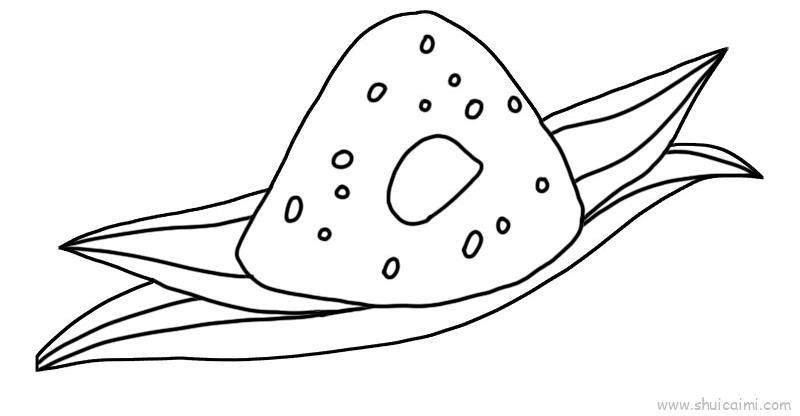 粽子儿童画怎么画 粽子简笔画好看