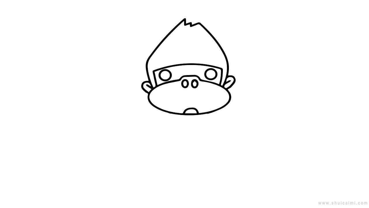 儿童简笔画猩猩的详细教程大全