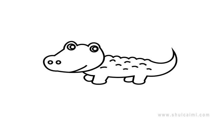 鳄鱼简笔画怎么画 鳄鱼简笔画图片大全