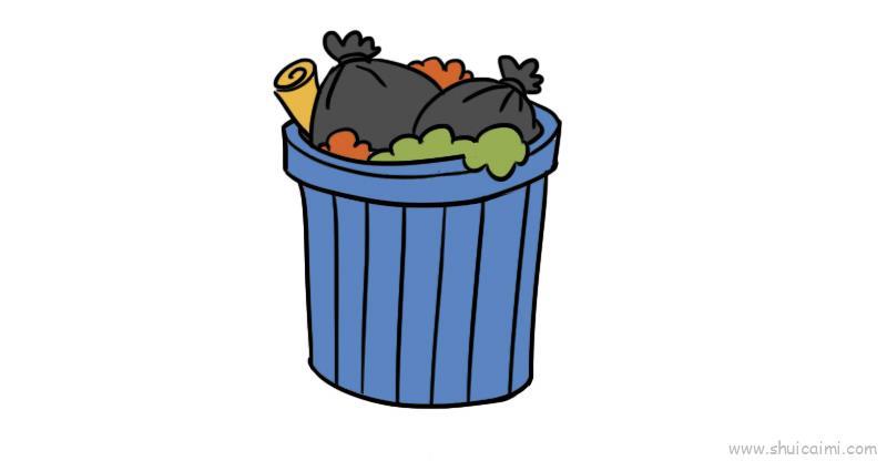 垃圾儿童画怎么画 垃圾简笔画画法