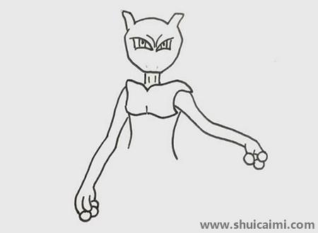 超梦儿童简笔画