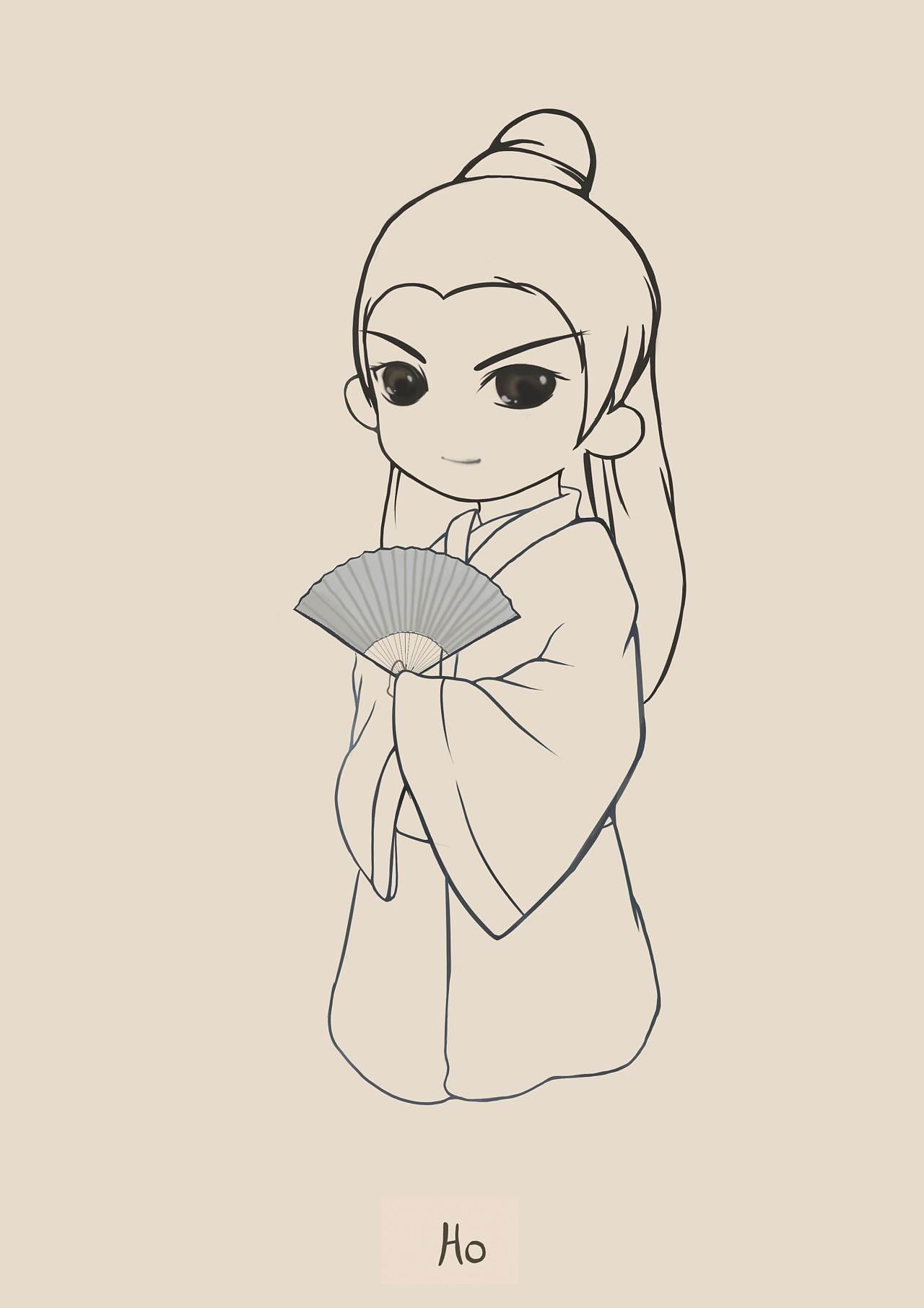 古人简笔画 古人简笔画女人物