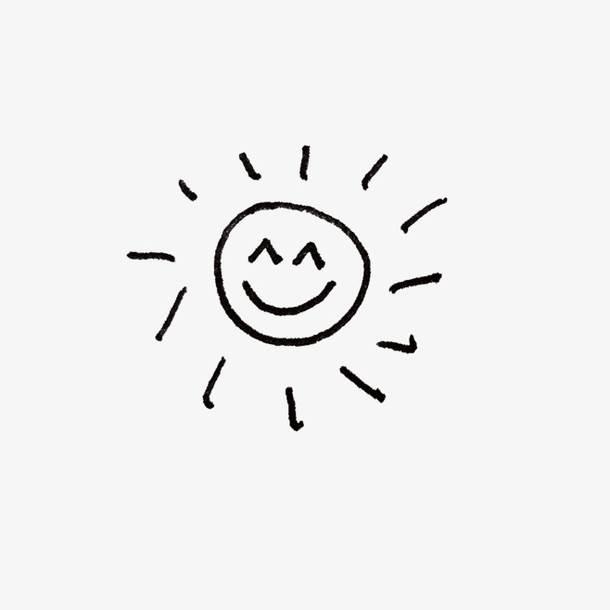 qq一个太阳简笔画 qq一个太阳简笔画图片