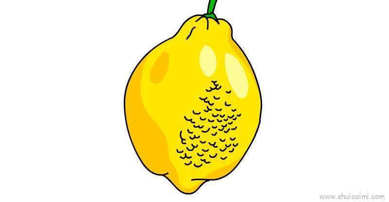 柠檬儿童画怎么画 柠檬简笔画简单