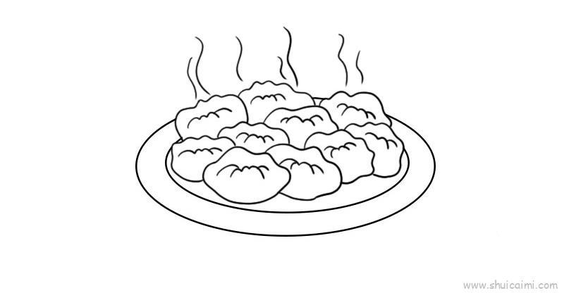 春节美食儿童画怎么画 春节美食简笔画步骤