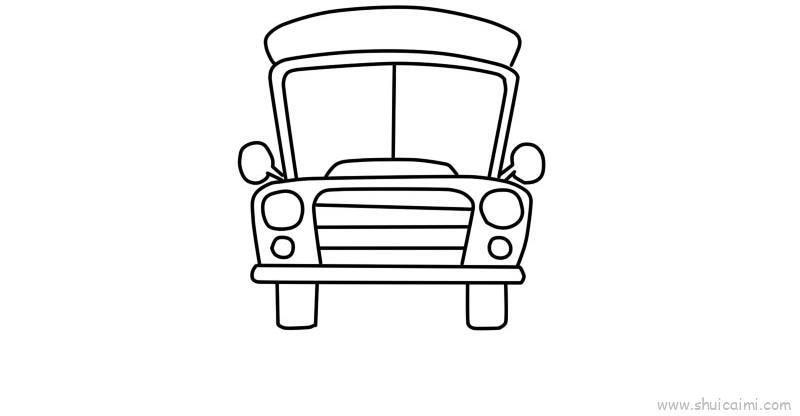客车儿童画怎么画 客车简笔画图片大全