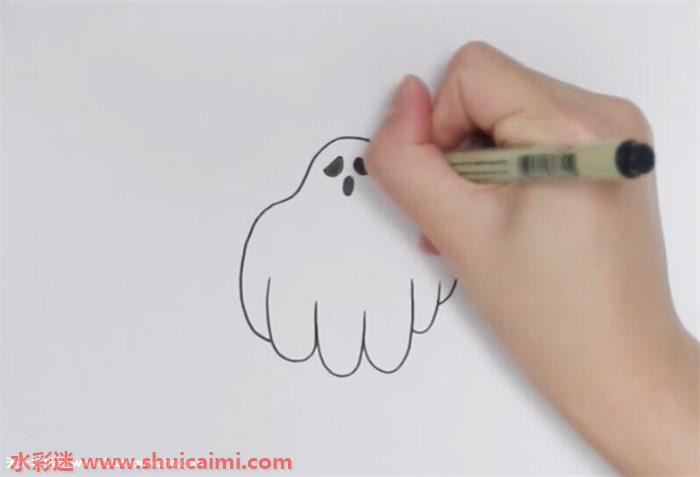 万圣节幽灵怎么画 幽灵简笔画图片带颜色
