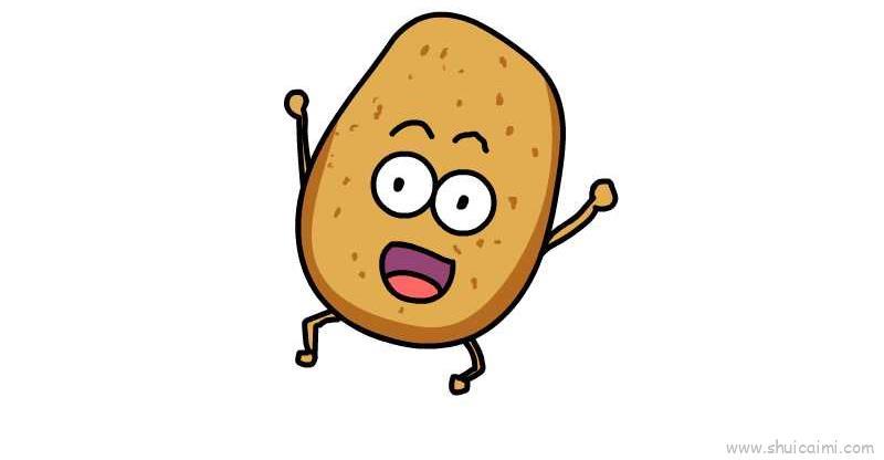 土豆儿童画怎么画 土豆简笔画图片大全