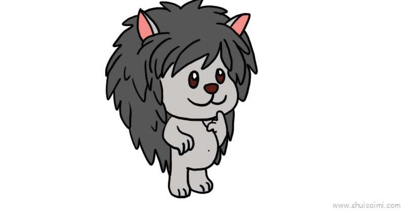 刺猬儿童画怎么画 刺猬简笔画步骤
