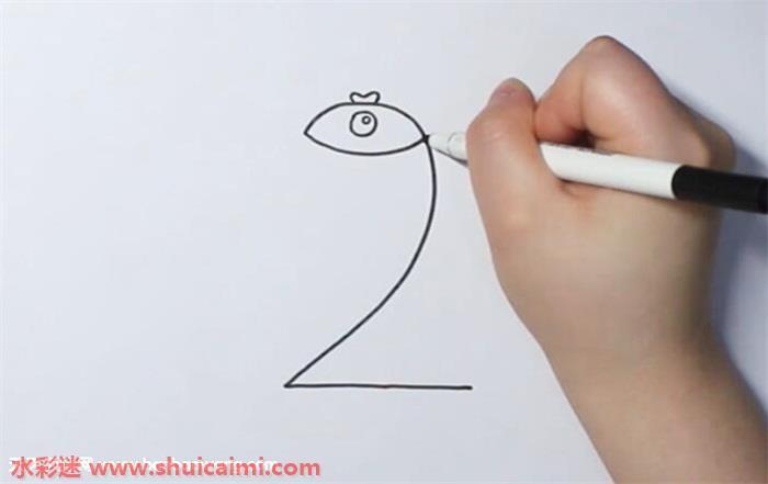 数字2画小鱼怎么画 数字2画小鱼简笔画步骤