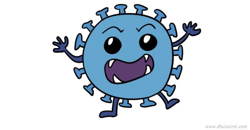 新型冠状儿童画怎么画 新型冠状简笔画简单又好看