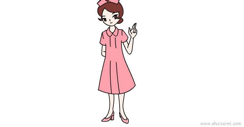 护士教程儿童画怎么画 护士教程简笔画好看