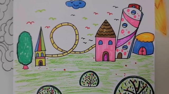 游乐场简笔画 游乐场简笔画儿童画