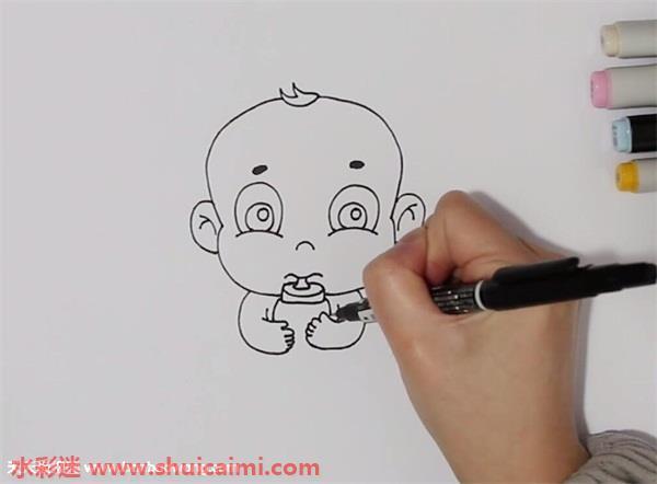 婴儿怎么画 婴儿简笔画简单又漂亮彩色