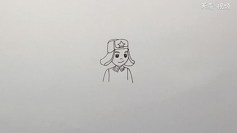 雷锋简笔画怎么画 雷锋简笔画图片大全