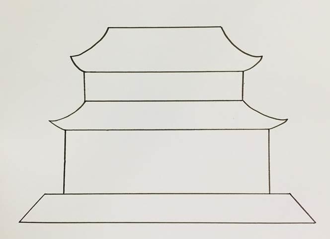 简笔画故宫手绘图片 皇宫简笔画图片大全大图